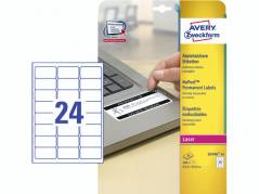 Laserlabels Avery plombering 63,5x33,9mm 20ark/&Atilde;&brvbar;sk L6146