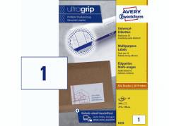 Laseretiket Avery A5 210x148mm 1/ark 200ark/pak 6135