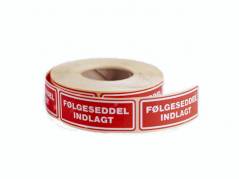 Etiketter selvkl.tryk:F&Atilde;&cedil;lgesed indlagt 24x64,6mm 500stk/rul