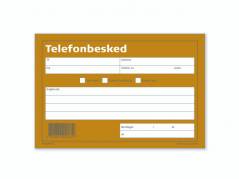 Telefonbesked 100bl 148x100mm tv&Atilde;&brvbar;rform. 92 2206 10