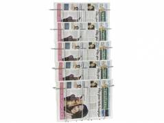 Avisholder v&Atilde;&brvbar;g 5 fag TWIN Agenda B437xD75xH778mm