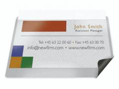 Magnetlomme m/papiretiket 25x75mm