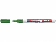 Marker Edding 751 permanent gr&Atilde;&cedil;n rund spids1-2mm 10stk/pk