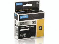 Labeltape DYMO Rhino 19mmx5,5m sort p&Atilde;&yen; metal poly perman