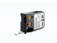 Labeltape DYMO XTL 19mmx7m sort p&aring; hvid vinyl universal