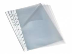 Plastlommer A4 &aring;ben top/ venstre side 0,09mm 100stk/pak