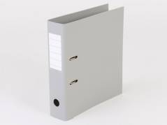 Brevordner gr&aring; A4 75mm ryg metalskinne