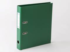 Brevordner gr&oslash;n A4 50mm ryg metalskinne