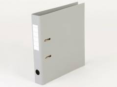 Brevordner gr&aring; A4 50mm ryg metalskinne