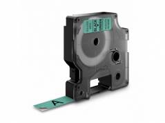 Tapekasette DYMO D1 Sort/Gr&oslash;n 12mmx7m