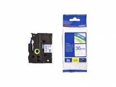 Labeltape Brother TZe-263 36mmx8m bl&Atilde;&yen; p&Atilde;&yen; hvid lamineret