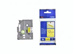 Labeltape Brother TZeS631 12mmx8m sort p&aring; gul st&aelig;rk kl&aelig;b