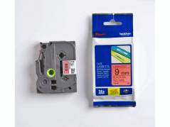 Labeltape Brother TZe-421 9mmx8m sort p&Atilde;&yen; r&Atilde;&cedil;d lamineret