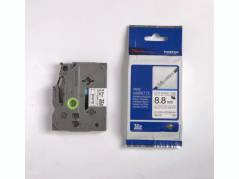 Labeltape Brother HSe-221 8,8mmx1,5m sort p&Atilde;&yen; hvid flex