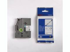 Labeltape Brother HSe-231 12mmx1,5m sort p&Atilde;&yen; hvid flex