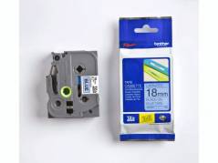 Labeltape Brother TZe-541 18mmx8m sort p&aring; bl&aring; lamineret