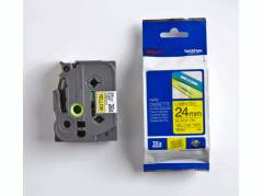 Brother tape TZE 651 sort/gul 24mmx8m