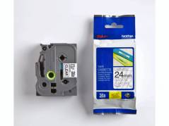 Labeltape Brother TZe-151 24mmx8m sort p&Atilde;&yen; klar lamineret
