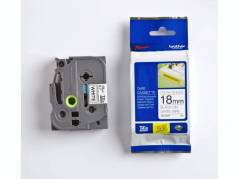 Labeltape Brother TZe-S241 18mmx8m sort p&aring; hvid st&aelig;rk kl&aelig;b