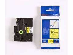 Labeltape Brother TZe-FX641 18mmx8m sort p&Atilde;&yen; gul fleksibel