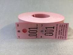 Garderobenumre rosa 2-delt 48 2x500stk/rul