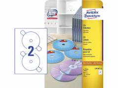 CD labels Avery laser &Atilde;&tilde;117mm L7676 25ark/pak 2/ark