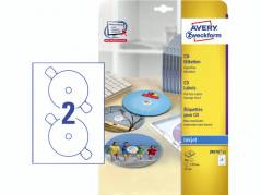 Etiket InkJet J867625 t/CD mat &Atilde;&tilde;117 2stk/ark 25ark/&Atilde;&brvbar;sk