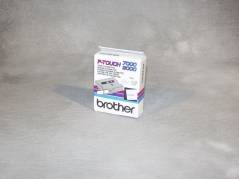 Labeltape Brother TX-251 24mmx15m sort p&Atilde;&yen; hvid lamineret