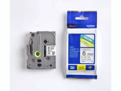 Brother tape TZE 211 sort/hvid 6mmx8m