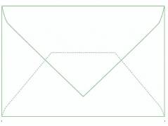 Kortkonvolut hvid 78x115mm 80g 13213 500stk/pak