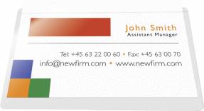 Navneskilte 40x75mm klar selvkl&Atilde;&brvbar;bende 24stk/pak