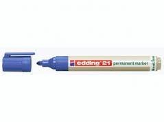 Marker Edding 21 ECOLINE bl&Atilde;&yen; perm. 1,5-3mm rund spids
