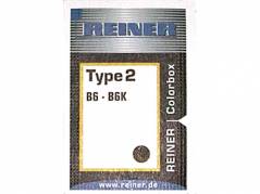 Stempelpude i box Reiner sort b6 type 2 6 cifre