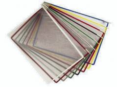 Displaylommer Tarifold gul A4 10stk/pak