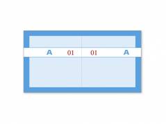 Kuponbog bl&Atilde;&yen; 2x1-100 130x70mm 92 2205 60