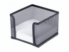 Memoholder tr&aring;d metal sort inkl. blok