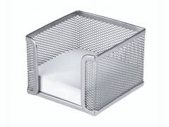 Memoholder tr&aring;d metal s&oslash;lv inkl. blok