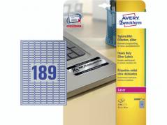 Etiket Avery L6008 Heavy Duty Silver   20 ark