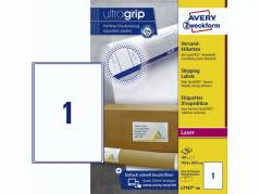 Laserlabel Avery 199,6x289,1mm L7167 100ark/&Atilde;&brvbar;sk 1/ark