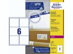 Laserlabel Avery 99,1x93,1mm L7166 100ark/&Atilde;&brvbar;sk 6/ark