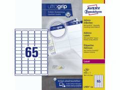 Laserlabel Avery 38,1x21,2mm L7651-H 100ark/&Atilde;&brvbar;sk 65/ark