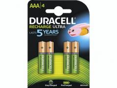 Batteri Duracell genopladelig AAA 4stk/pk 800mAh