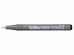 Drawingpen ARTLINE EK232 0,2mm sort