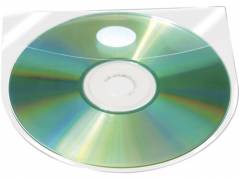 CD-lomme m/klap 127x127mm selvkl&Atilde;&brvbar;b. 100stk/pak