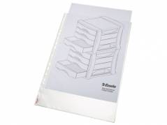 Plastlomme Esselte A3 0,085mm hul lang side premium 10stk/pak