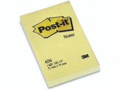 Post-it blok 656 gul 76x50mm 100bl 3M 12blk/pak