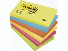Post-it notes neon 76x127mm 4 ass farver 6blk/pak 655TFEN