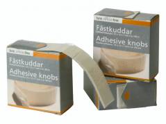 Kl&aelig;bepuder bnt hvide 25x12x1mm 100stk/pak