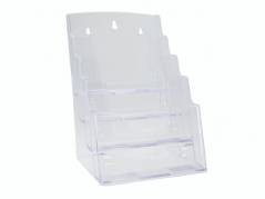 Brochureholder bnt klar A5 4 rum bord/v&Atilde;&brvbar;g 730x380x620mm