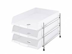 Brevbakkes&aelig;t Esselte C4 m/3 bakker hvid